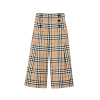 Pantalon de marin en laine vintage check - Beige d'archive