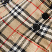 Pantalon de marin en laine vintage check - Beige d'archive