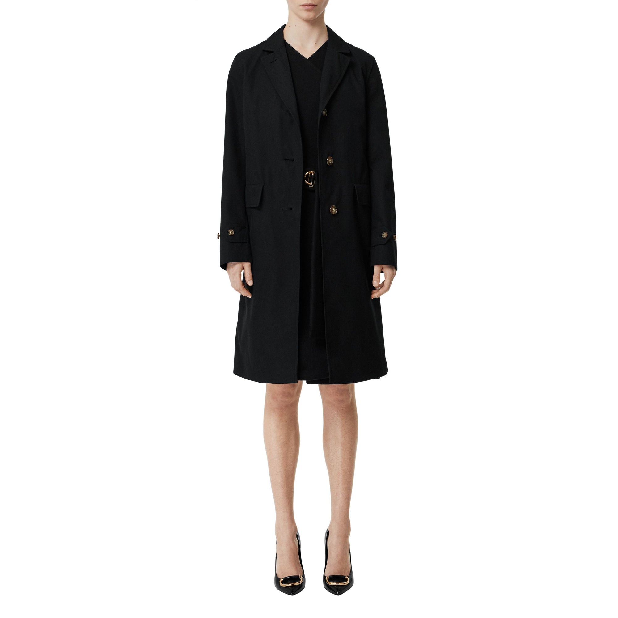 BLACK Blouse en gabardine de coton