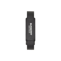 Bracelet en cuir avec logo - Noir