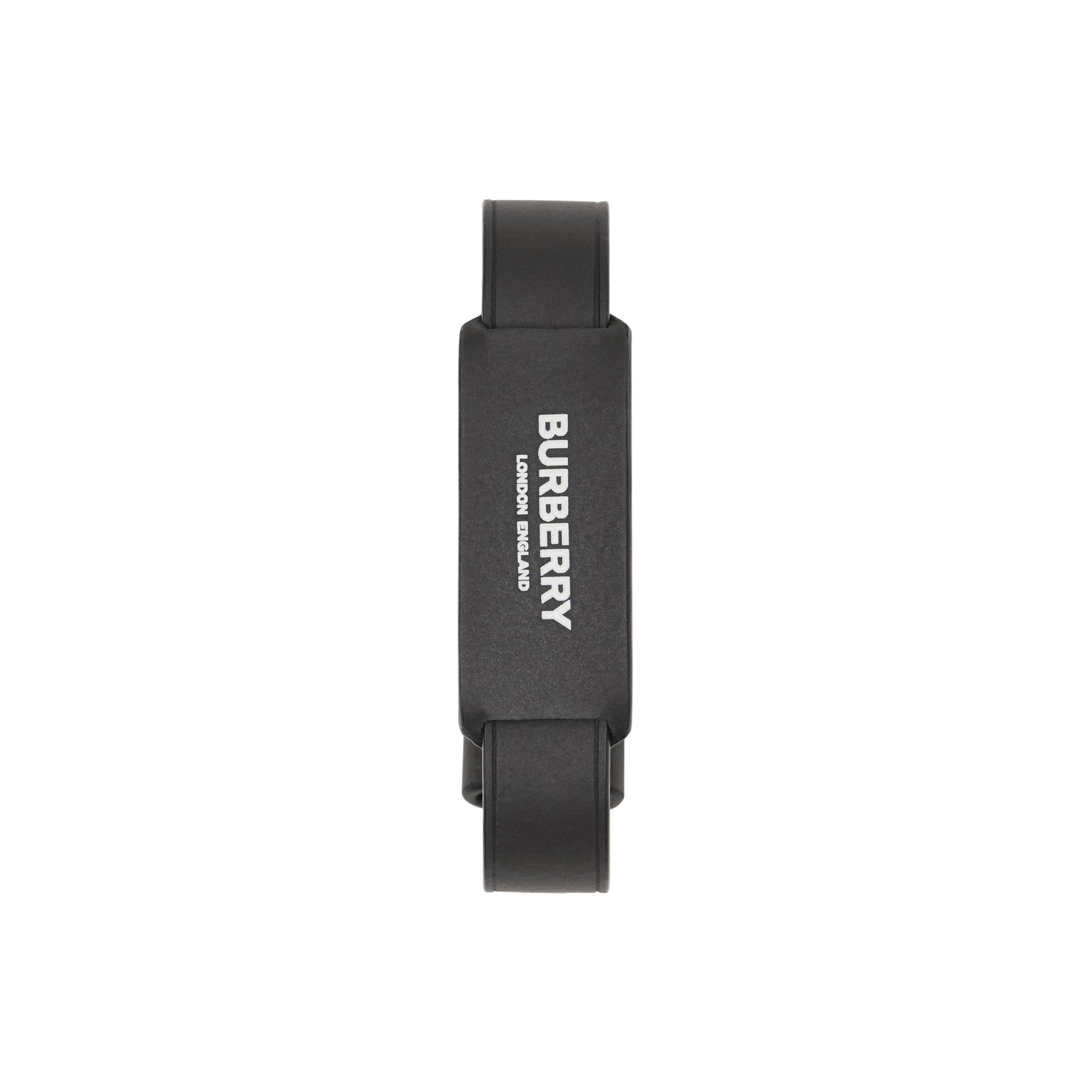 Bracelet en cuir avec logo - Noir