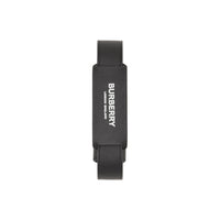 Bracelet en cuir avec logo - Noir