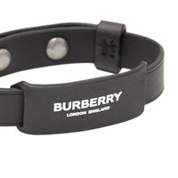 Bracelet en cuir avec logo - Noir
