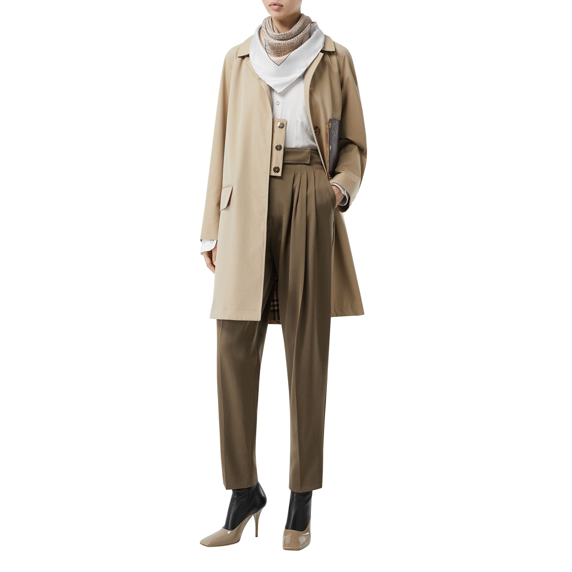 CAMEL Carré de soie Monogram