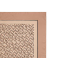 Carré de soie monogram - Camel pâle