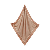 Carré de soie monogram - Camel pâle