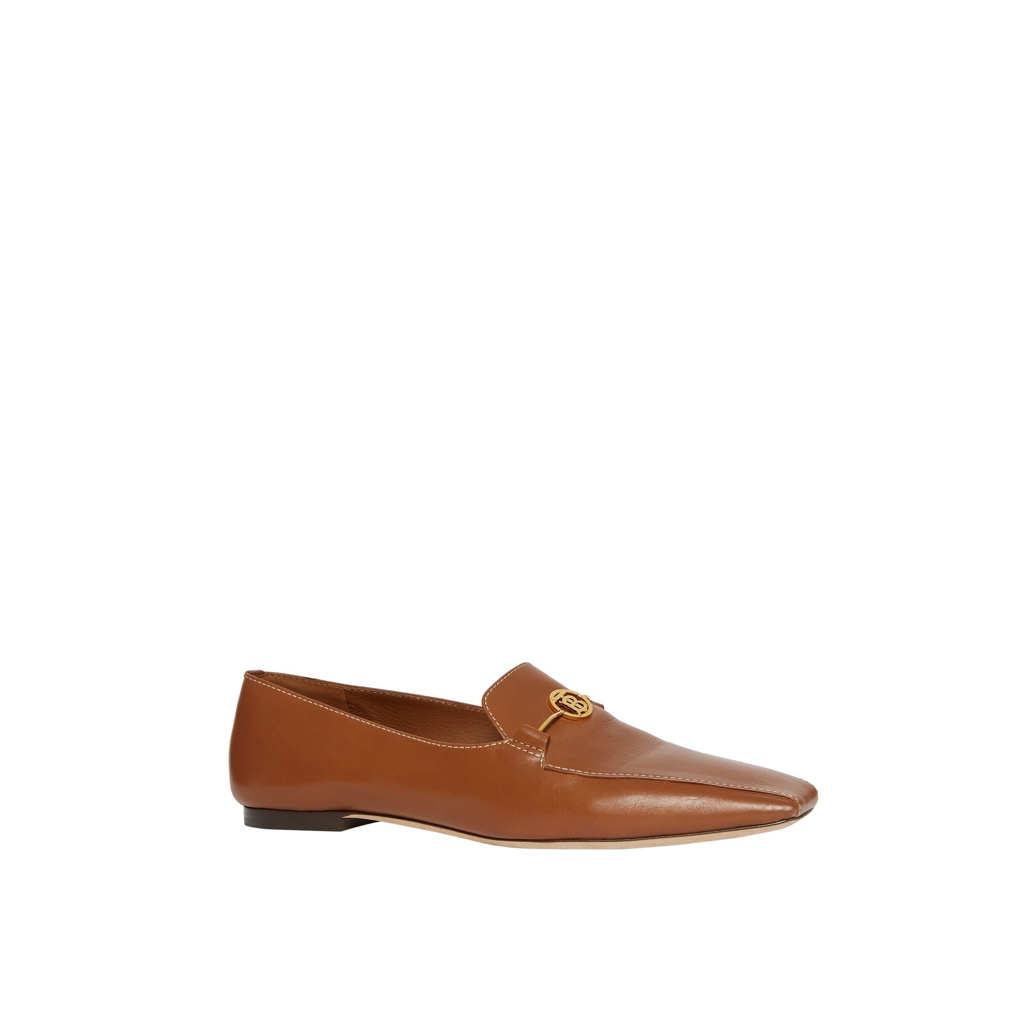 TAN Mocassins en cuir Monogram