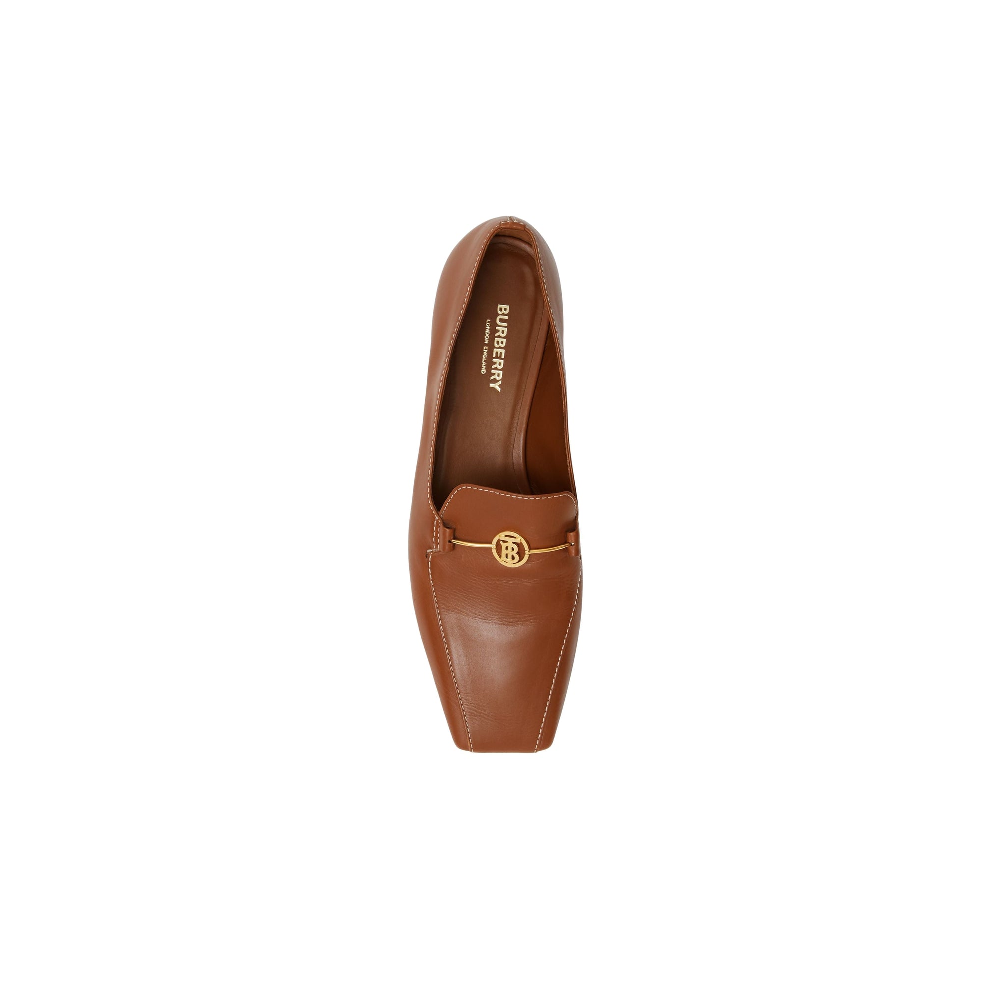 TAN Mocassins en cuir Monogram