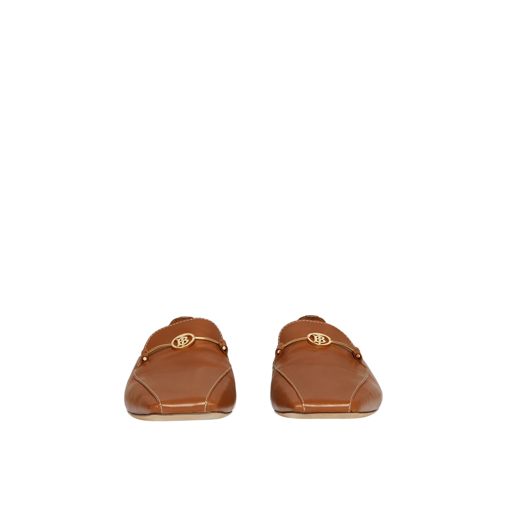 TAN Mocassins en cuir Monogram