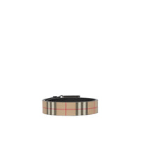 ARCHIVE BEIGE Ceinture en toile écologique Vintage check avec boucle plaque