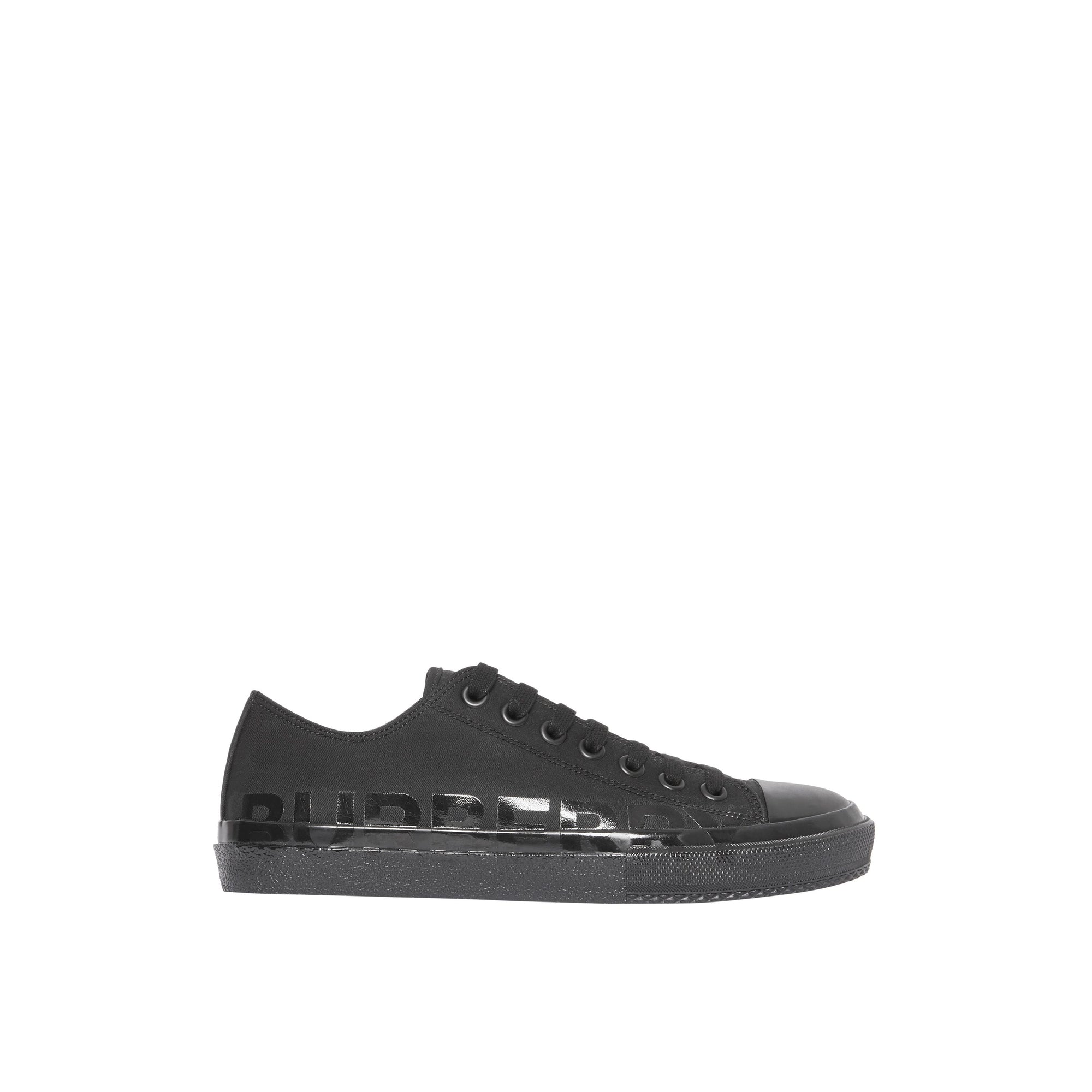 BLACK Sneakers en gabardine de coton avec logo