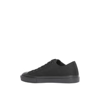 Sneakers en gabardine de coton avec logo - Noir