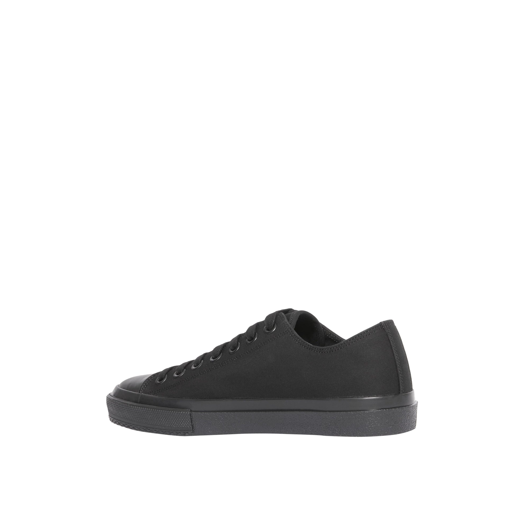 Sneakers en gabardine de coton avec logo - Noir