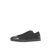 BLACK Sneakers en gabardine de coton avec logo