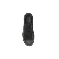 Sneakers en gabardine de coton avec logo - Noir