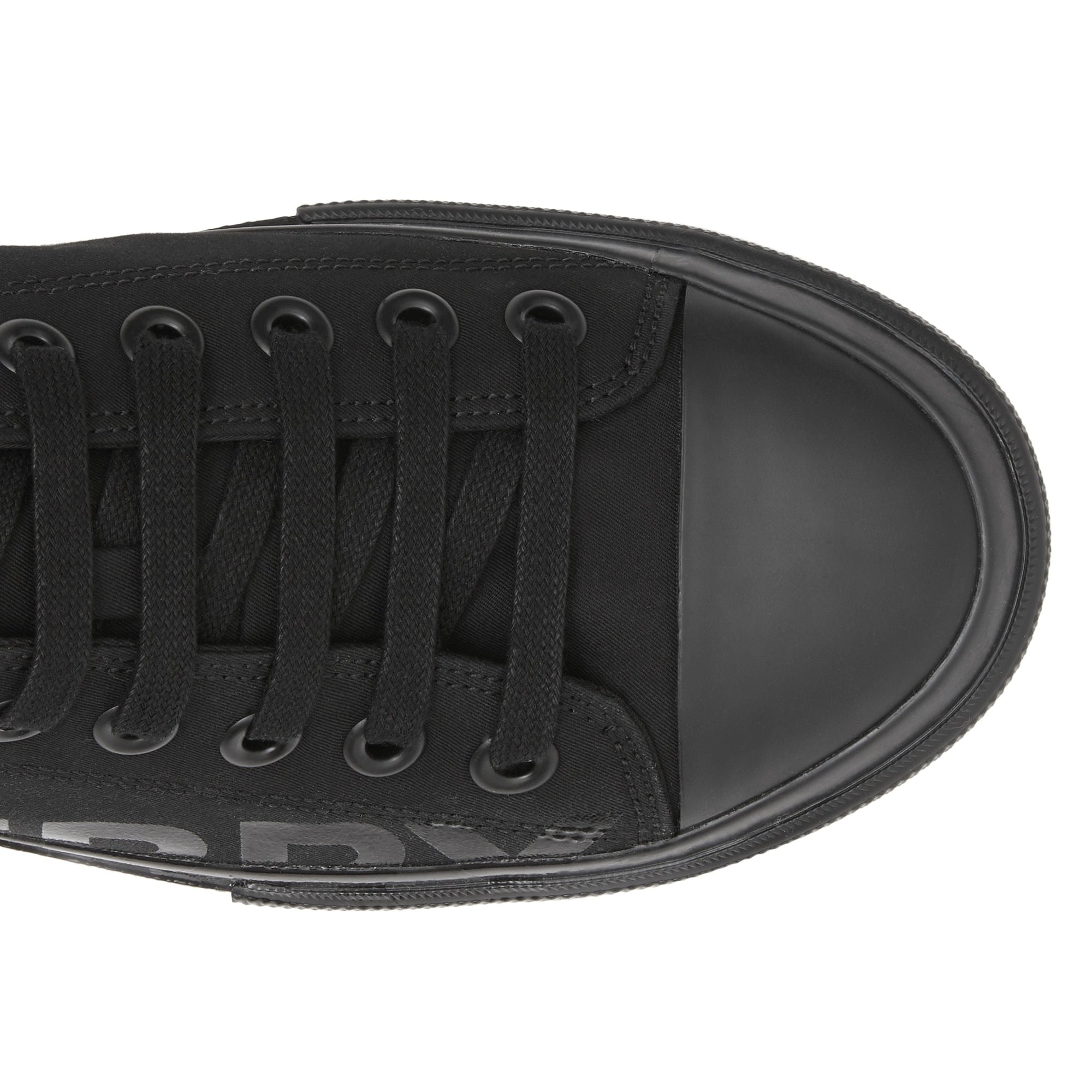 BLACK Sneakers en gabardine de coton avec logo