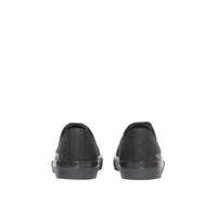 Sneakers en gabardine de coton avec logo - Noir