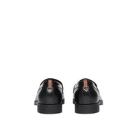 Mocassins en cuir monogram avec boucle en d - Noir
