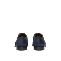 Chaussures à lacets en cuir velours avec néoprène - Marine