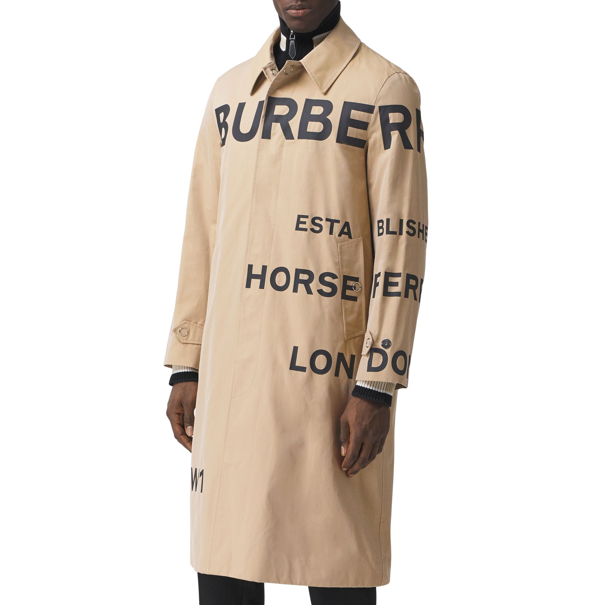 HONEY Paletot en gabardine de coton Horseferry