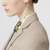 Boucles d'oreilles sabot plaquées or et palladium - Palladio & or clair