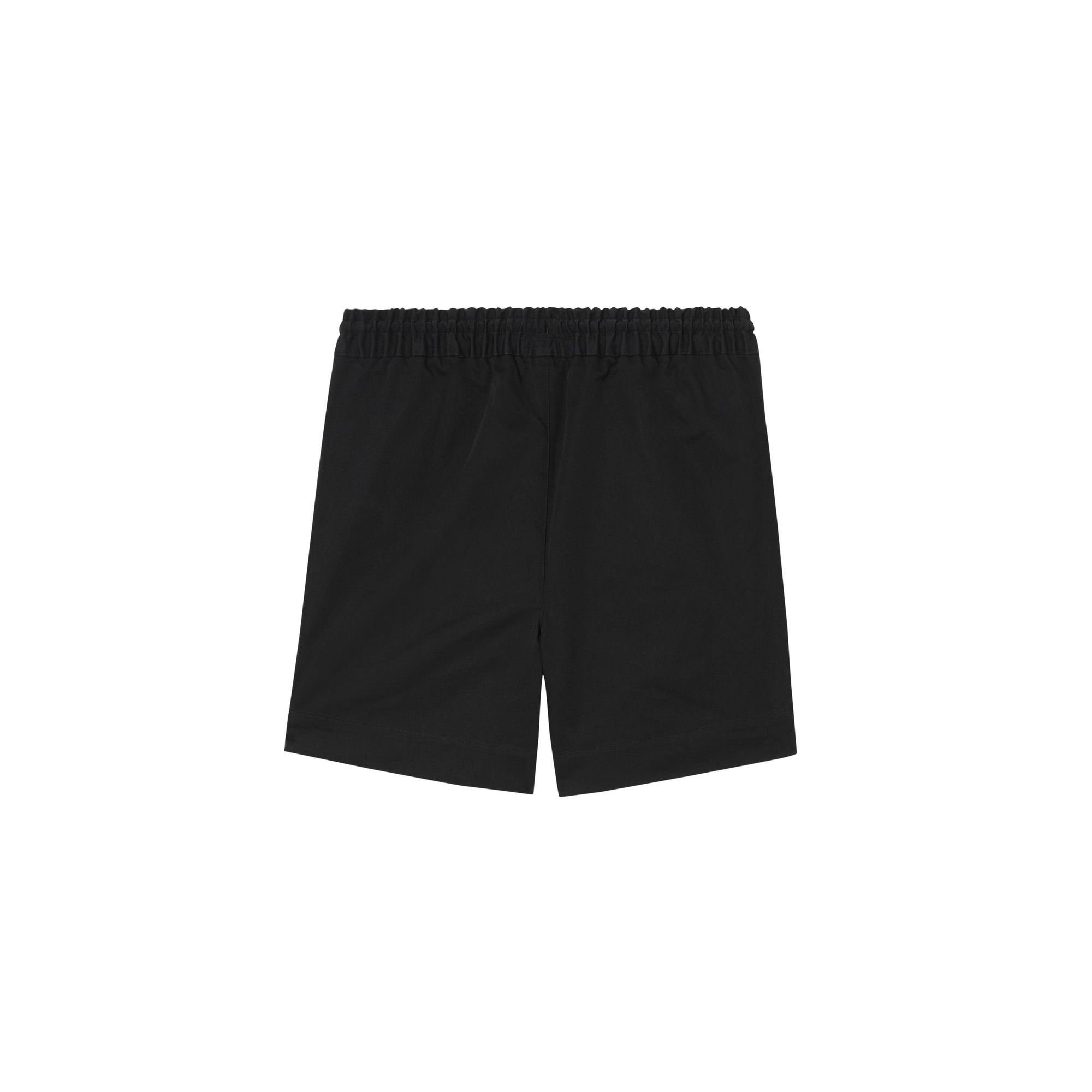 BLACK Short à cordon de serrage en coton avec logo brodé