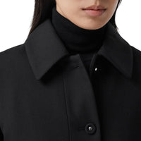 BLACK Manteau ajusté en laine et soie