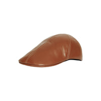 Casquette plate en cuir d'agneau - Hâle