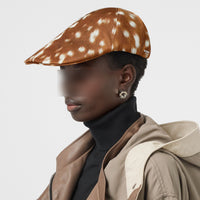 Casquette plate en nylon à imprimé daim - Hâle