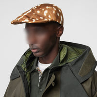 Casquette plate en nylon à imprimé daim - Hâle