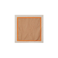 Carré de soie monogram - Orange vif