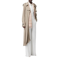 Écharpe classique en cachemire check - Blush