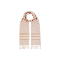 Écharpe classique en cachemire check - Blush