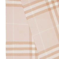 Écharpe classique en cachemire check - Blush
