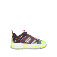 Sneakers union en nylon - Bleu & bourgogne