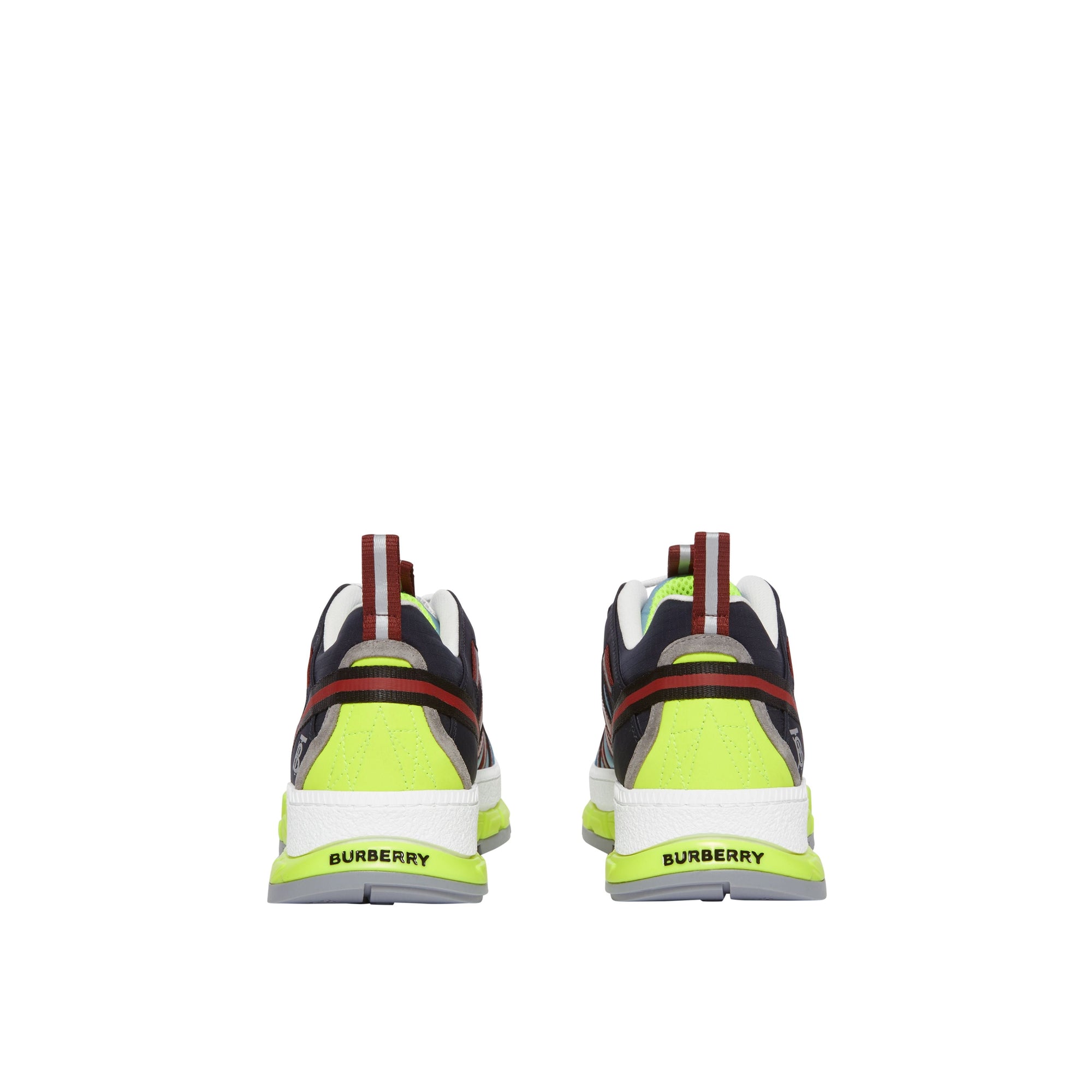 Sneakers union en nylon - Bleu & bourgogne