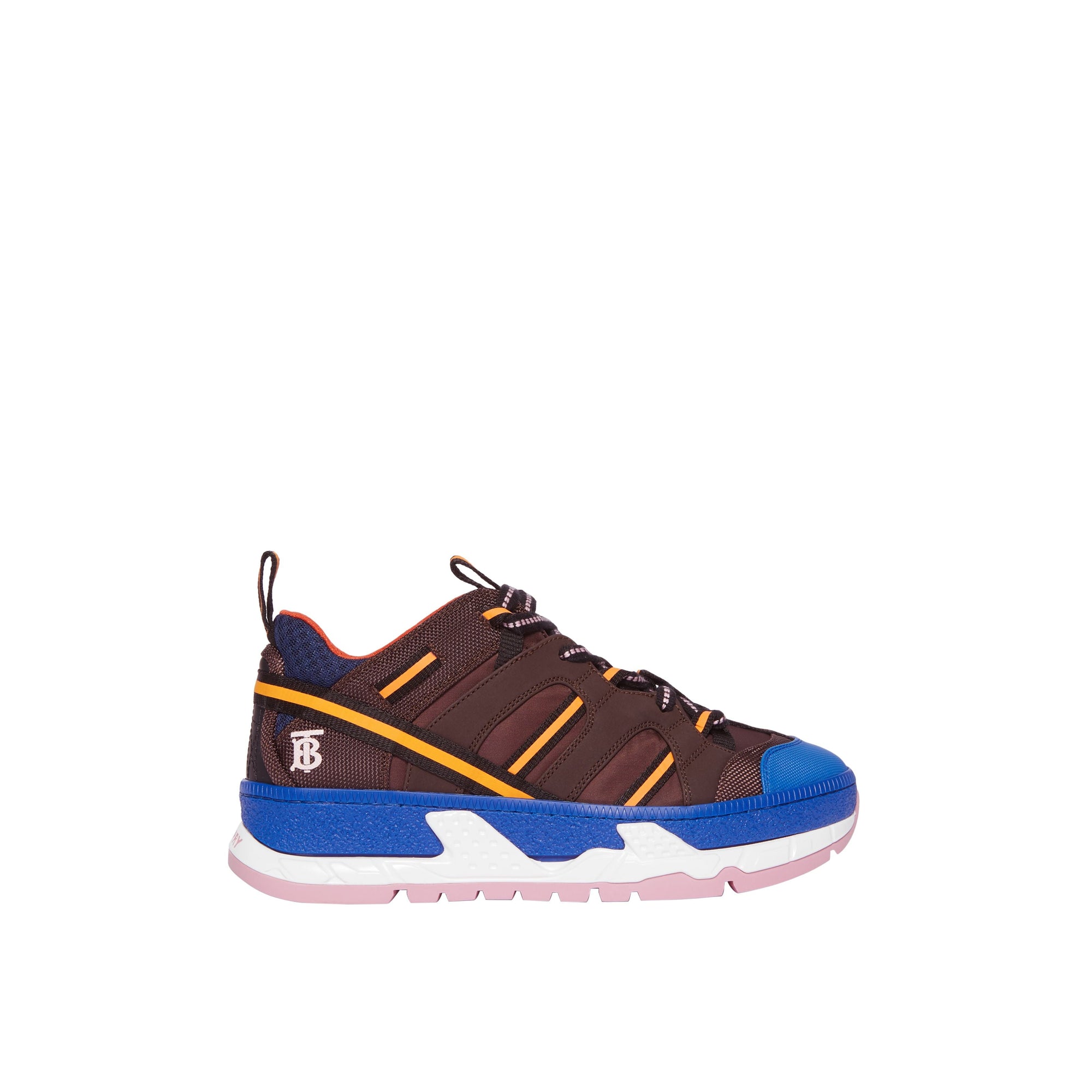 COFFEE/BLUE Sneakers Union en nylon et mesh