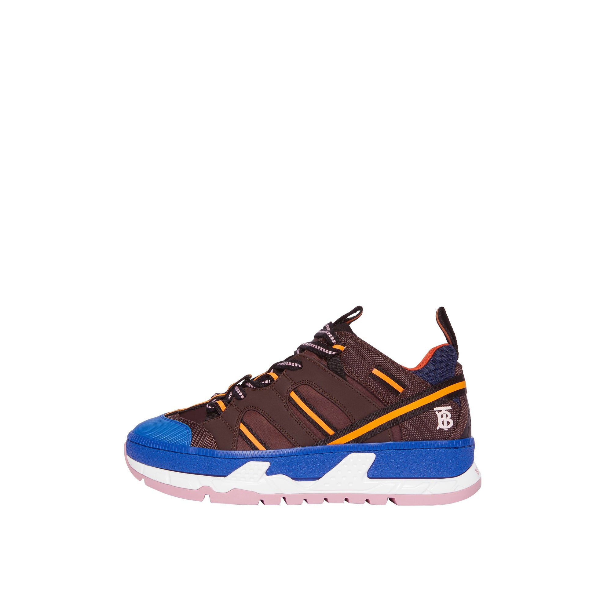 COFFEE/BLUE Sneakers Union en nylon et mesh