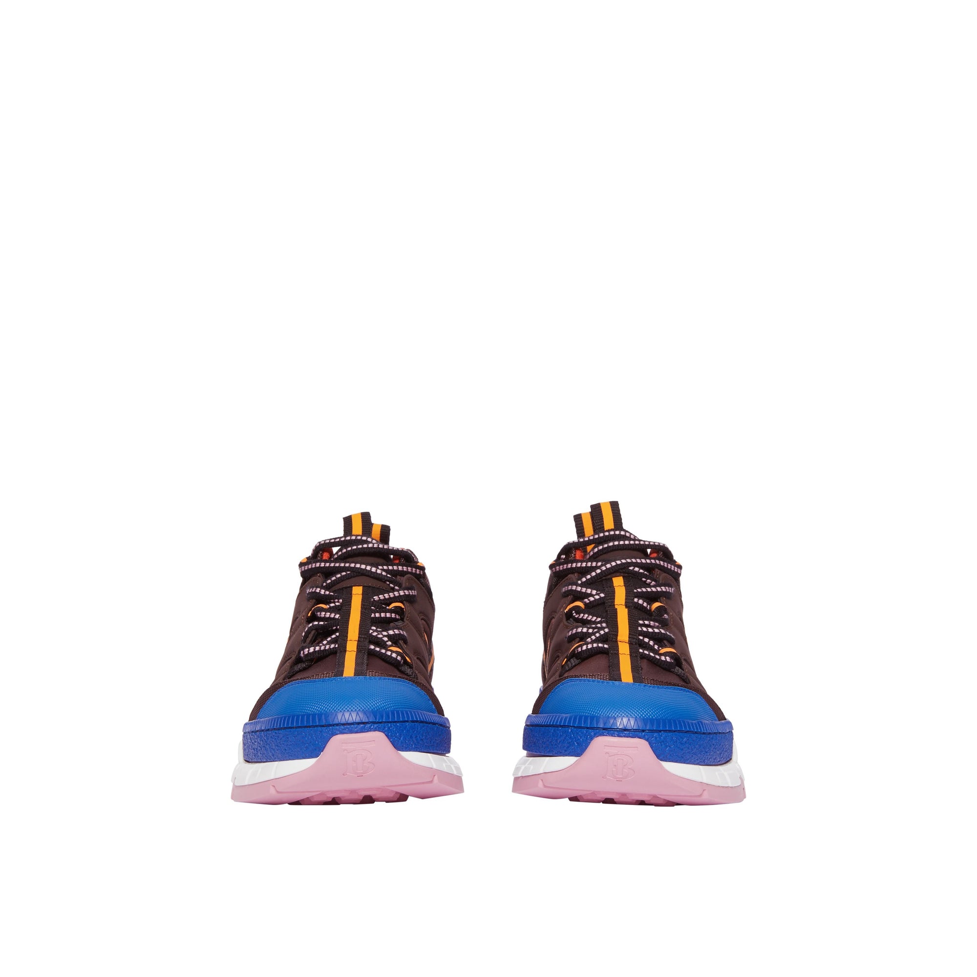 COFFEE/BLUE Sneakers Union en nylon et mesh