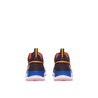 COFFEE/BLUE Sneakers Union en nylon et mesh