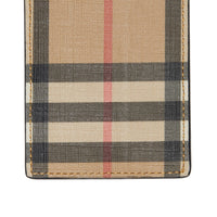 ARCHIVE BEIGE Porte-cartes en toile écologique et cuir Vintage check