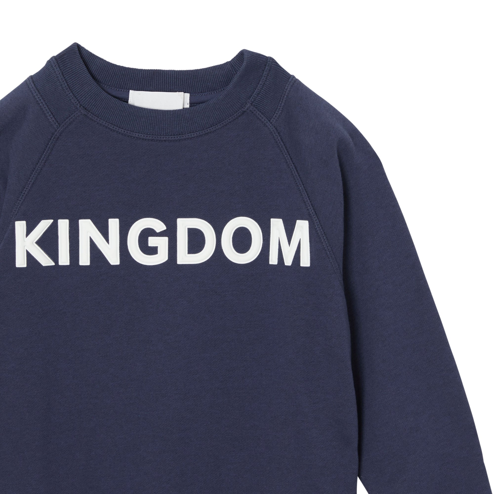 SLATE BLUE MELANGE Sweat-shirt en coton Kingdom