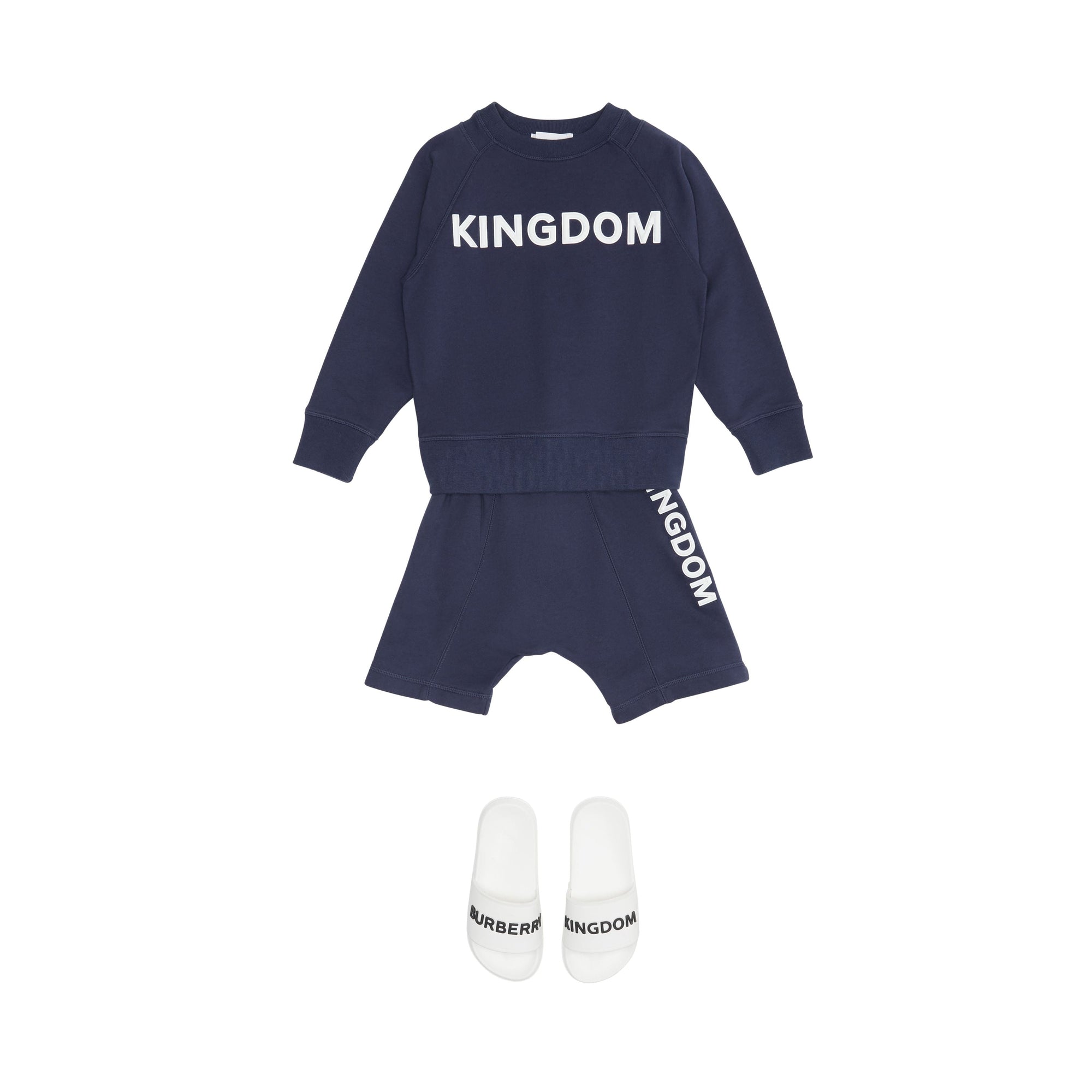 SLATE BLUE MELANGE Sweat-shirt en coton Kingdom