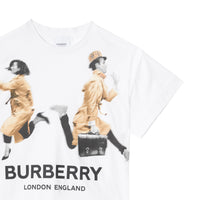 WHITE T-shirt en coton à imprimé Jump