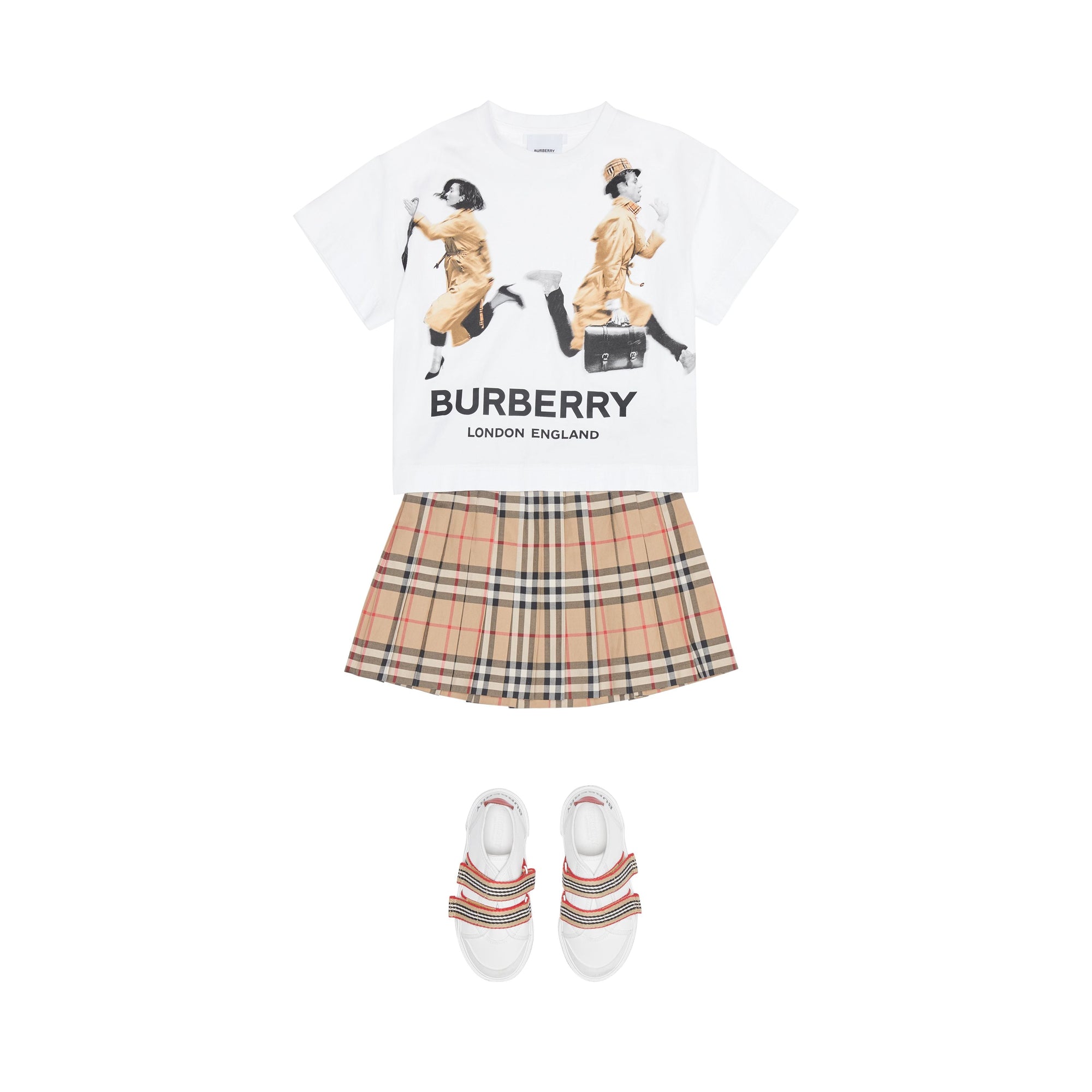 WHITE T-shirt en coton à imprimé Jump