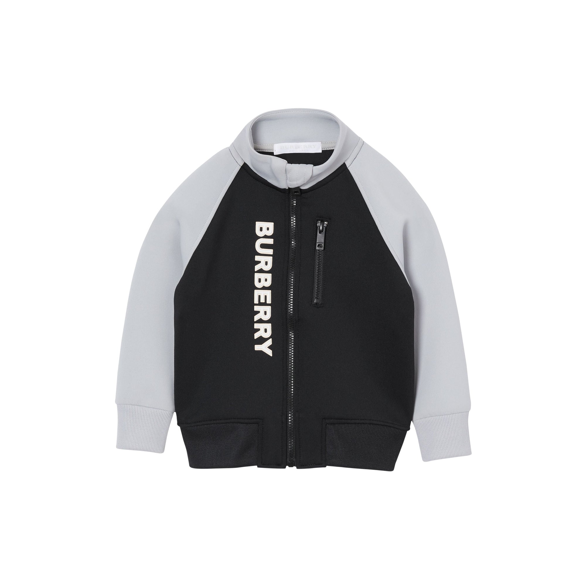 BLACK Veste de survêtement en jersey stretch bicolore avec logo