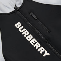 BLACK Veste de survêtement en jersey stretch bicolore avec logo