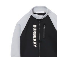 BLACK Veste de survêtement en jersey stretch bicolore avec logo