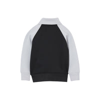 BLACK Veste de survêtement en jersey stretch bicolore avec logo