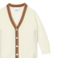 IVORY Cardigan en laine avec rayures iconiques